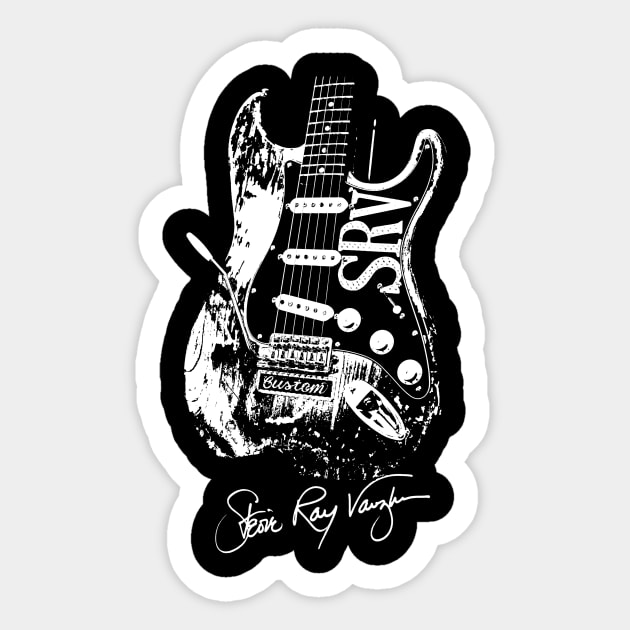 Stevie Ray Vaughan Number One Guitar Sticker by Winmanlider